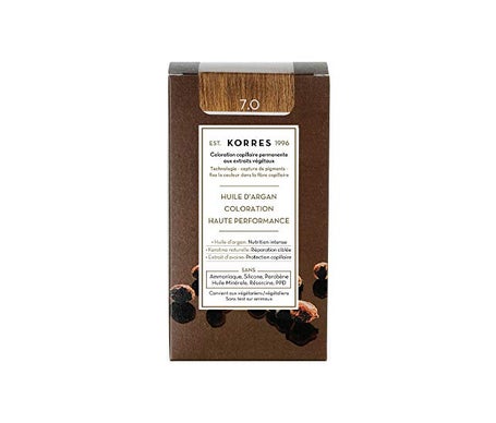 'Korres Coloration Permanente Huile D''Argan Blond 7.0'
