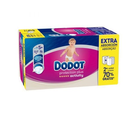 Dodot Pañales Activity Extra Absorción Talla 5 96uds