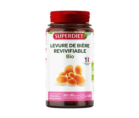 Superdiet Levadura de Cerveza Revivificable Bio 120comp