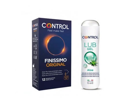Control Pack Finissimo Original Preservativos + Lubricante Aloe