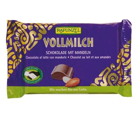 Rapunzel Snack Chocolate Leche Almendras 100g