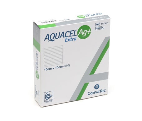 Aquacel Ag+ Extra Apósito 10x10cm 10uds
