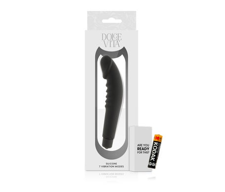 Dolce Vita Realistic Pleasure Vibrador Silicona Negro 1ud