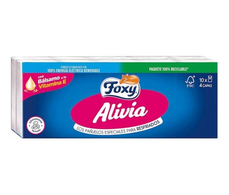 Foxy Alivia Pañuelos Cuidado Nasal 10x9uds