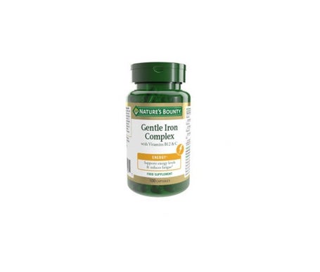 'Nature''s Bounty Hierro Gentle Complex con Vitaminas C & B12 100 Cáps.'