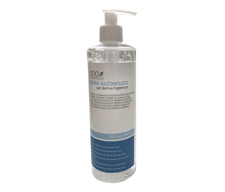 500 Cosmetics gel hidro-alcohólicodermohigiénico 400 ml