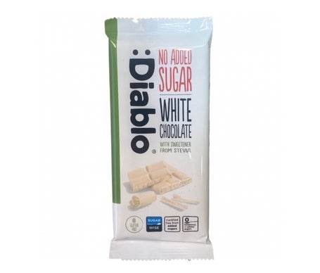 :Diablo Chocolate Blanco Stevia 75g | Natural Doctor