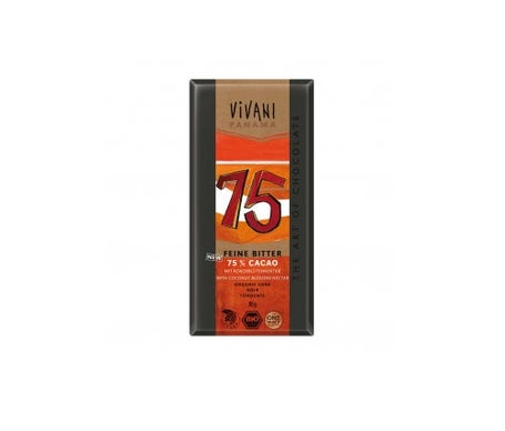 Vivani Chocolate Negro 75% Azucar de Coco 80g