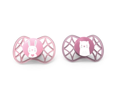 Nuvita Chupete Simetrico Silicona 0M+ Pink 2uds
