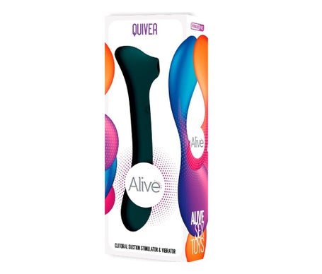 Alive Quiver Succionador & Vibrador Verde 1ud