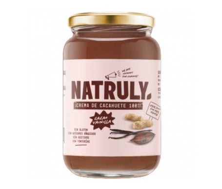 Natruly Crema de Cacahuete Cacao y Vainilla 500g