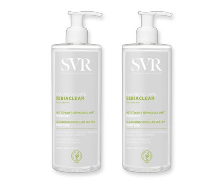 SVR Sebiaclear Eau Micellaire Agua Micelar Purificante 2 x 400ml