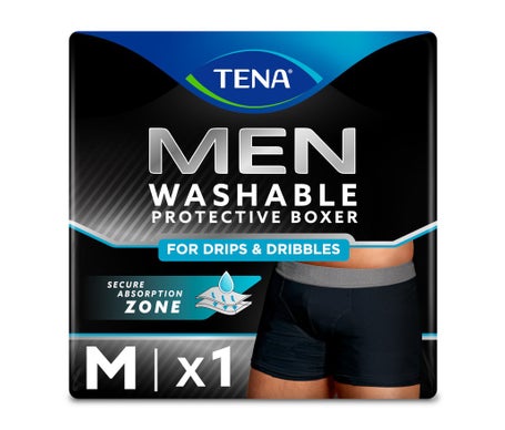 Tena Men Boxer Lavable Negro M 1ud