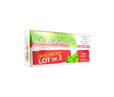 Homodent Pack Pasta de Dientes Infantil Frambuesa y Fresa 2x50ml