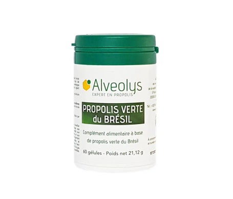 Alveolys Propolis Verte Du Brésil Bio 60 Gélules