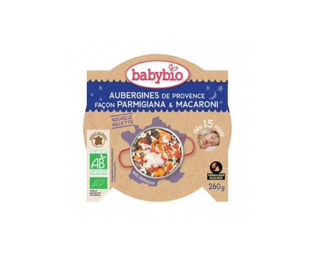 Plato de Buenas Noches Orgánico Babybio VerdurasItaliano y Parmesano en 15 meses 260g