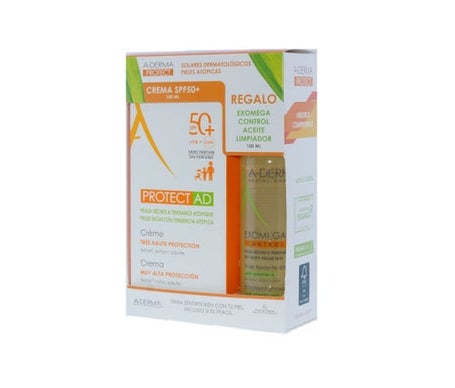 A-Derma Protect-AD SPF50+ Crema 150ml + Aceite Exomega Control 100ml