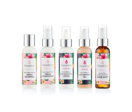 Flora & Curl Mini Essentials Curly Kit 5 Unidades