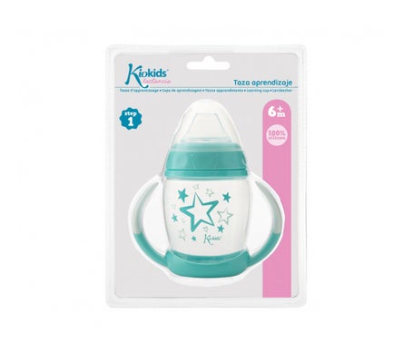 Kiokids Taza de Aprendizaje Azul 1ud