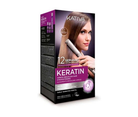 Kativa Kit Alisado Brasileño Vegano Xpress Doble Keratina 225ml