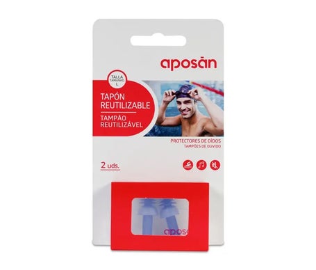 Aposán tapones oídos silicona adultos T-L 2uds