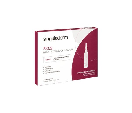 Singuladerm S.O.S Shine 4 viales x 10,5 ml