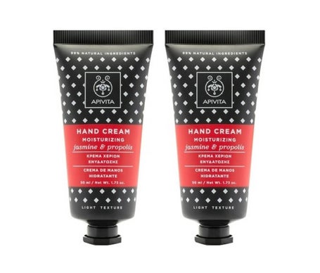 Apivita Pack Crema Manos Hidratante Jazmín y Propóleo 2x50ml
