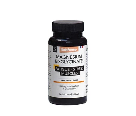 Nat&Form Bisglicinato de Magnesio 1500mg 90 Perlas