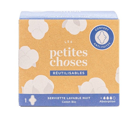 Les Petites Choses Serviettes Hygiénique Nuit Coton 10uds