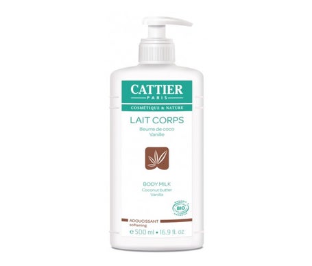 Cattier Leche Corporal Suavizante Coco y Vainilla BIO 500ml