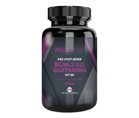 Vecos Nucoceutical BCAA 2:1:1 Glutamina 200caps