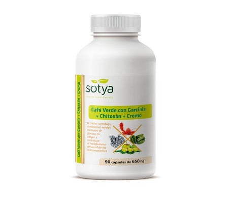 Sotya café verde + garcinia + chitosán + cromo 650 mg 90 cápsulas