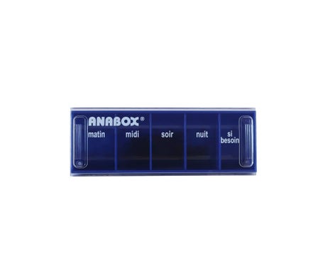 Anabox Portapillole Giorno Blu Scuro 1 Unità