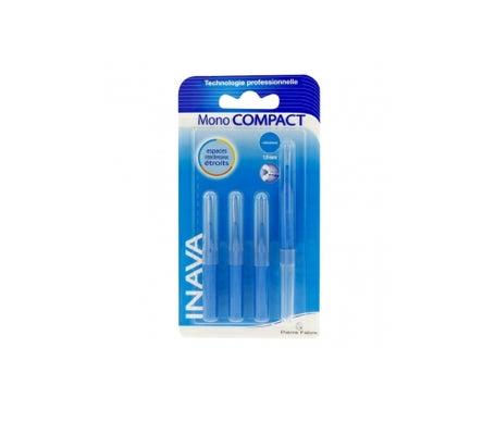 InavaMono Compact Blue Compact Cepillo Interdental compacto Espacios estrechos 1.9mm