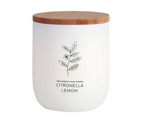 Cerabella Vela Vaso Blanco Citvasl Citronela Limón 7x9cm 1ud | Natural Doctor