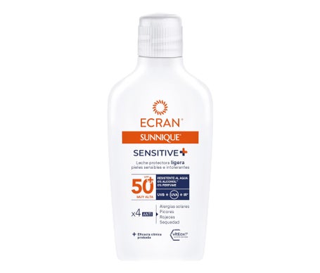 Ecran Sunnique Sensitive+ Leche Protectora Ligera Spf50+ 200 ml