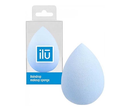 Ilū Raindrop Makeup Sponge Blue 1ud