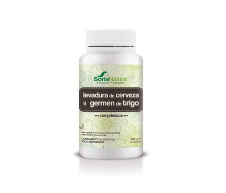 Soria Natural germen de trigo + levadura de cerveza 500comp