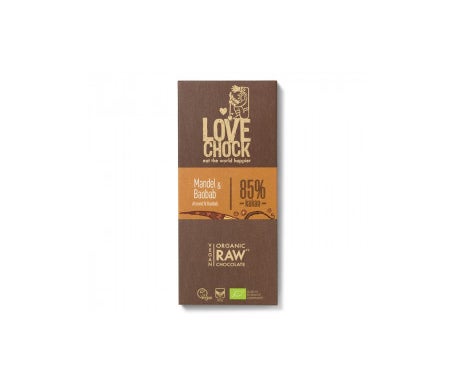 Lovechock Chocolate Vegano con almendras y baobab 70g