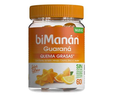 biManán Gummies Quema Grasas Guaraná 60uds