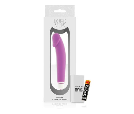Dolce Vita Realistic Vibrador Silicona Lila 1ud