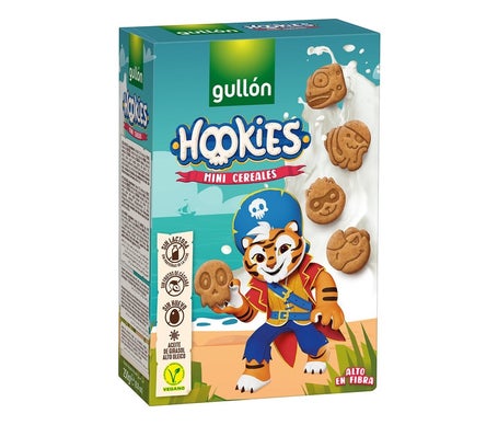 Gullón Hookies Mini Cereales Galletas Sin Lactosa Vegano 250g