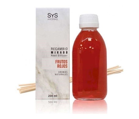 SyS Aromas Recambio Mikado Frutos Rojos 200ml + Palos