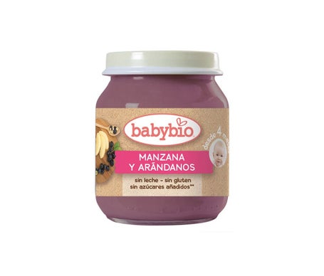 BabybioTarrito Ecológico De Manzana Y Arándanos130g