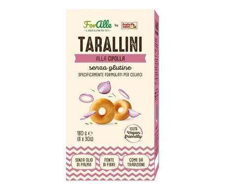 ForAlle Tarallini Cebolla 6x30 g | Natural Doctor