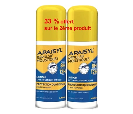 Apaisyl Repellent Mosquitoes Lotion set of 2 x 90 ml