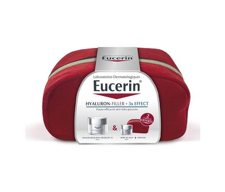 Eucerin Kit Routine Hyaluron Filler 3X Effect Día Piel Seca