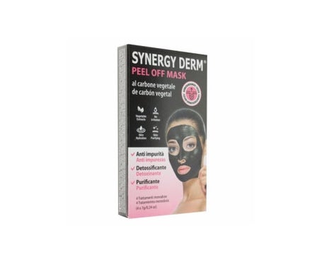 Synergy Mascarilla Derm Peel Off Carbón Vegetal 4 x 7g