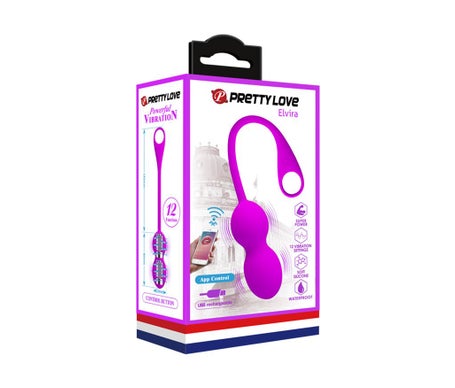 Pretty Love Elvira Bolas Vibradoras Recargable Morado 1ud
