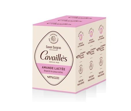 Cavailles Jabón Surgras Amande Lactée 3x200g
